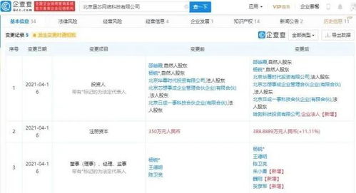華為關聯公司哈勃投資晟芯網絡 持股10